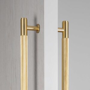 Uchwyt meblowy obustronny Pull Bar Double - sided Cross Mosiężny Złoty