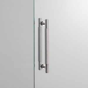 Uchwyt meblowy obustronny Pull Bar Double - sided Cross Stalowy Srebrny