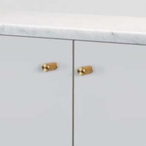 Gałki meblowe FURNITURE KNOB LINEAR Mosiężne Złote (zestaw)