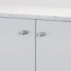 Gałki meblowe FURNITURE KNOB LINEAR Stalowe Srebrne (zestaw)