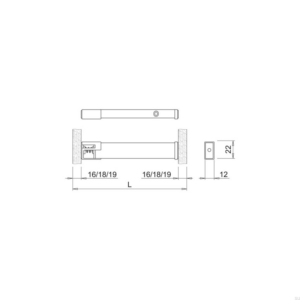 Oprawa LED Baski 600 24V/7,2W 3000K Srebrna