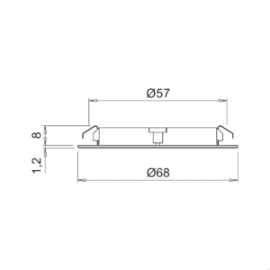 Spot LED Atom 2700K 24V/3W