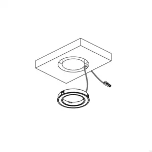 Spot LED Holl D - M Czarny Mat