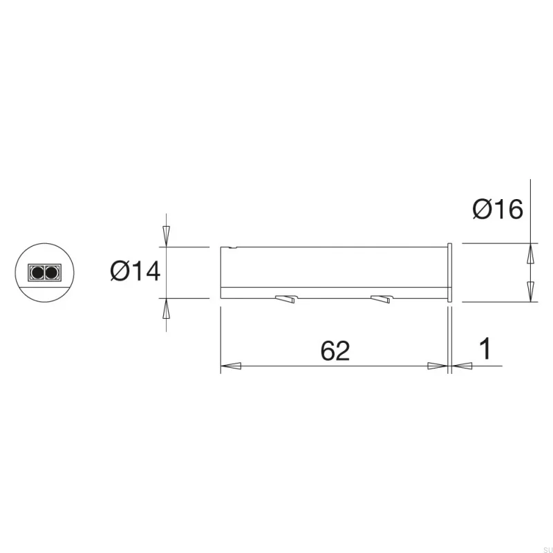 Czujnik podczerwieni do oświetlenia IR - sensor FW Biały - Biały mat - ujęcie detalu