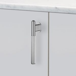 Uchwyt meblowy L - Bar Stalowy Srebrny