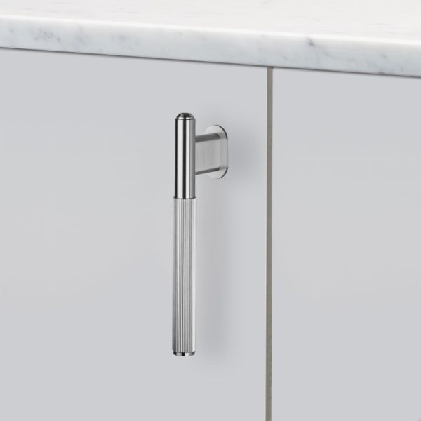 Uchwyt meblowy L - Bar Stalowy Srebrny