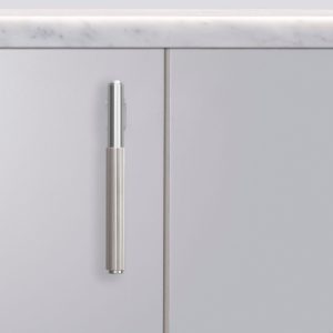 Uchwyt meblowy L - Bar Stalowy Srebrny