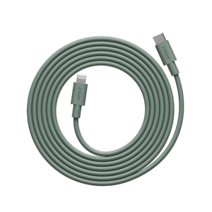 Cable 1 USB C to Lightning Charging Cable, 2m, Oak Green