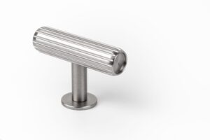 Uchwyt meblowy Rille srebrny aluminiowy