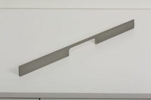Uchwyt meblowy podłużny Peak 448 Aluminiowy Metaliczny Szary