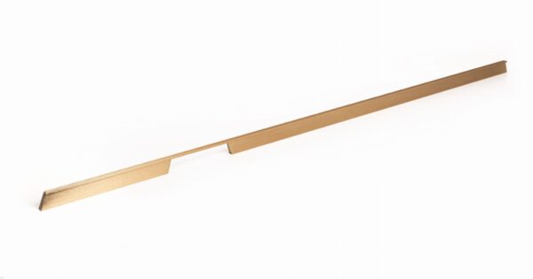 Uchwyt meblowy podłużny Rail 1120 Aluminiowy Złoty Szczotkowany Cava (lewy)