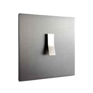 Włącznik pojedynczy w ramce brushed graphite brass z kolekcji Bridge
