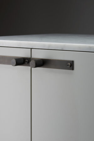 Gałki meblowe Furniture Knob Cross Mosiężne Palony Brąz (zestaw)