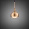 Lampa wisząca Forked Pendant Linear Shade Globe Opal Medium