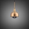 Lampa wisząca Forked Pendant Linear Shade Globe Smoked Medium