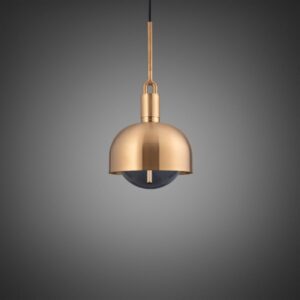 Lampa wisząca Forked Pendant Linear Shade Globe Smoked Medium