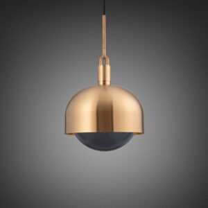 Lampa wisząca Forked Pendant Linear Shade Globe Smoked Large