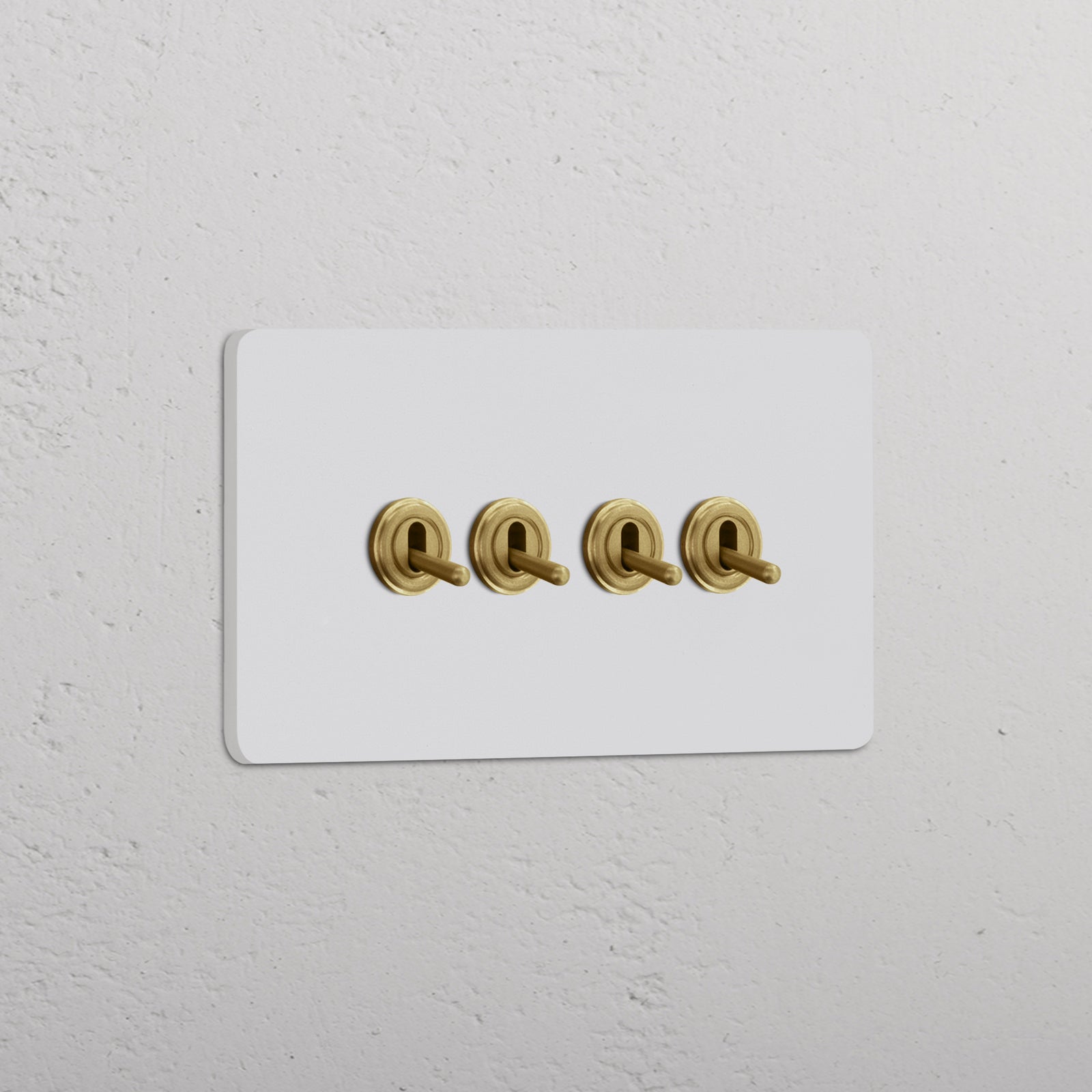 Włączniki Corston Grove – cztery dźwigienki antique brass, produkty Corston Gdańsk