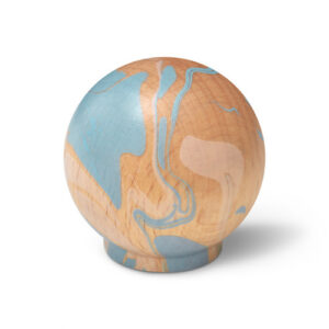 Gałka meblowa Light Blue on Beechwood