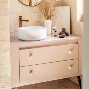 Gałka meblowa Duo White Grey