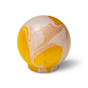 Gałka meblowa Yellow on Beechwood