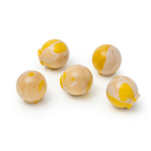 Gałka meblowa Yellow on Beechwood