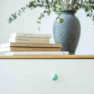 Gałka meblowa Duo White Rich Green