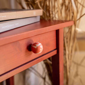 Gałka meblowa Duo White Cherry Red