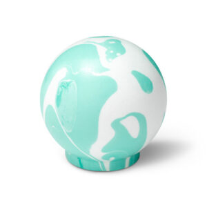 Gałka meblowa Duo White Aqua Geen