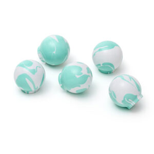 Gałka meblowa Duo White Aqua Geen