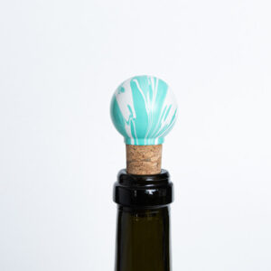 Gałka meblowa Duo White Aqua Geen