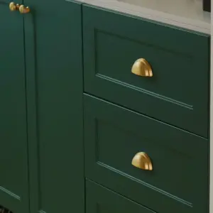 Uchwyt meblowy mosiężny, prosty