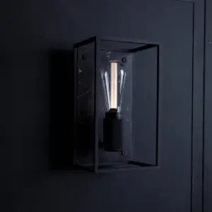 Lampa ścienna Caged Cross M Marmur – Czarny