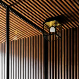 Lampa sufitowa Caged Wet S – Złoty