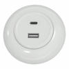 Ładowarka USB podwójna A+C PD20W biała
