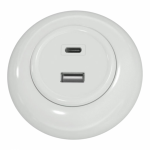 Ładowarka USB podwójna A+C PD20W biała
