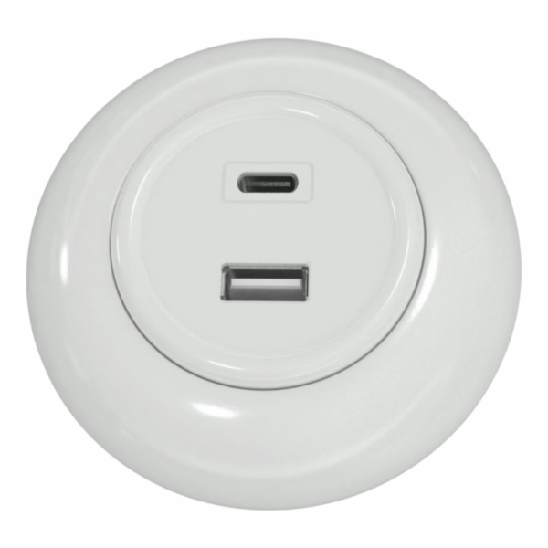 Ładowarka USB podwójna A+C PD20W biała