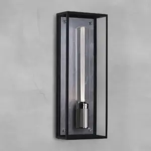 Lampa ścienna Caged Wet L – Srebrny