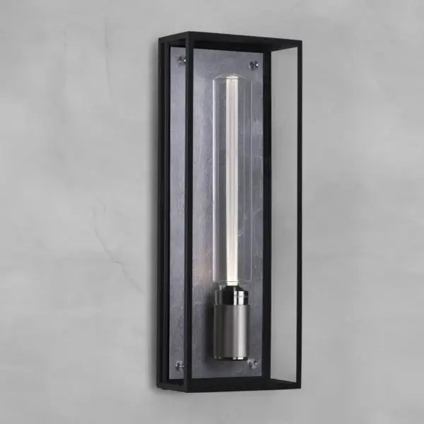 Lampa ścienna Caged Wet L – Srebrny