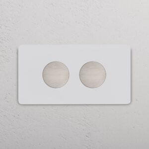 Grove IT Grove 4-Module 2x Multiway Dimmer Switch – Paintable Satin Nickel