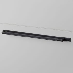 Uchwyt meblowy podłużny z podkładką Linear Plate 325 – Czarny