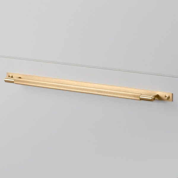 Uchwyt meblowy podłużny z podkładką Linear Plate 325 – Złoty