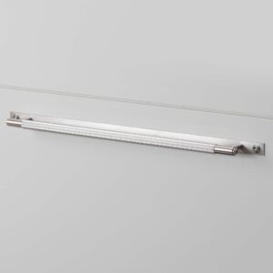 Uchwyt meblowy podłużny z podkładką Linear Plate 325 – Srebrny