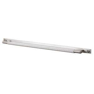 Uchwyt meblowy podłużny z podkładką Linear Plate 325 – Srebrny