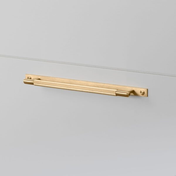 Uchwyt meblowy podłużny z podkładką Linear Plate 225 – Złoty