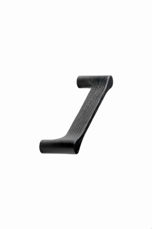 Uchwyt meblowy podłużny Drops 128 Drewniany Jesion Czarny