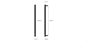 Uchwyt meblowy podłużny Pull Bar Linear 325 – Srebrny