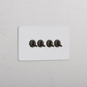 Grove 4-Module 4x Toggle Switch – Paintable Bronze