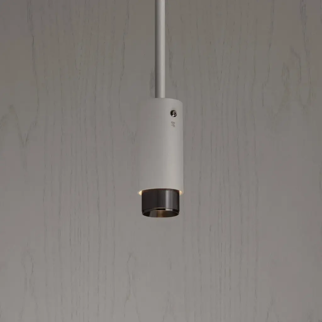 Lampa wisząca punktowa Exhaust Linear Szara z em – Szary