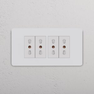 Grove 4-Module 4x Bipasso Socket – Paintable White